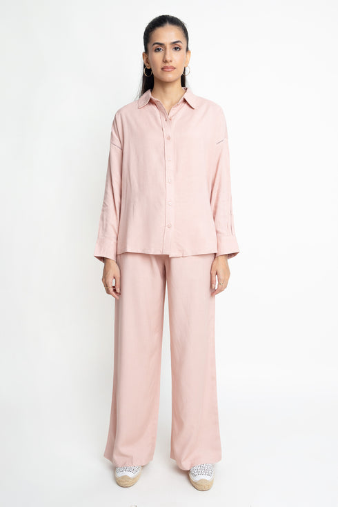 The Tea Pink Oversized Shirt